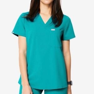 Figs Women’s Teal Blue Catarina — SMALL